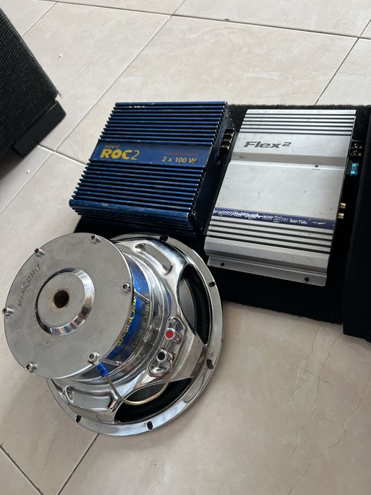 Amplificador Signat + Subwoofer + amplificador Alpine