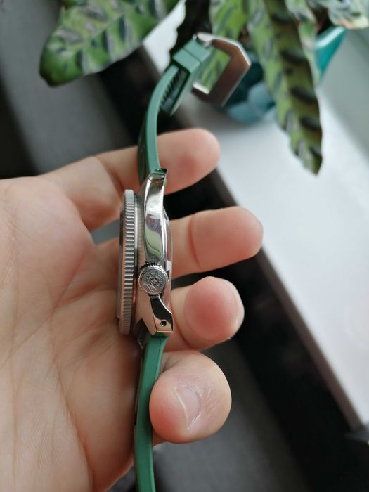 Zegarek Steeldive SD1977, diver, zielona tarcza, nh35, turtle slim