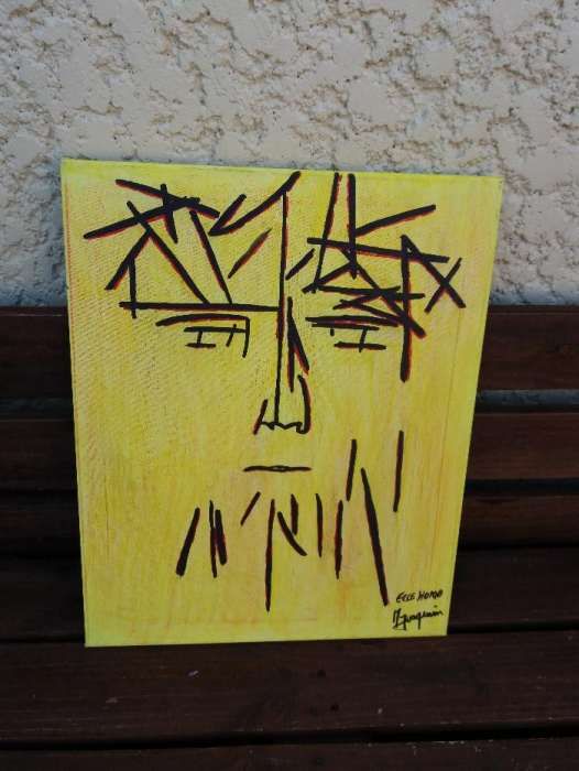 Tela em acrílico - "Sagrada Face".