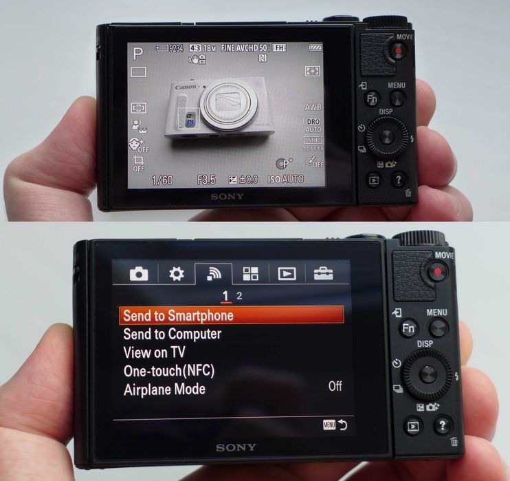 Sony Cyber-shot DSC-HX80 экран для селфи - WI-FI / NFC