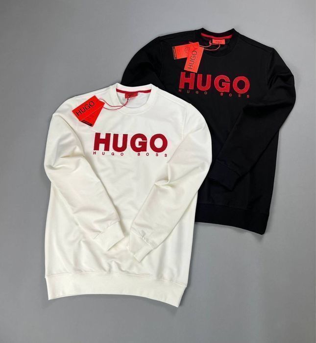 HUGO BOSS мужской брендовый свитшот кофта реглан батник свитер