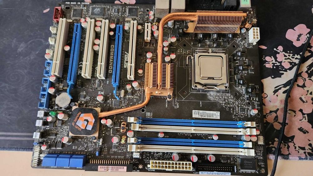 Placa Mãe ASUS Commando RoG + Intel Core 2 Duo E6600 Combo Raro Retro.