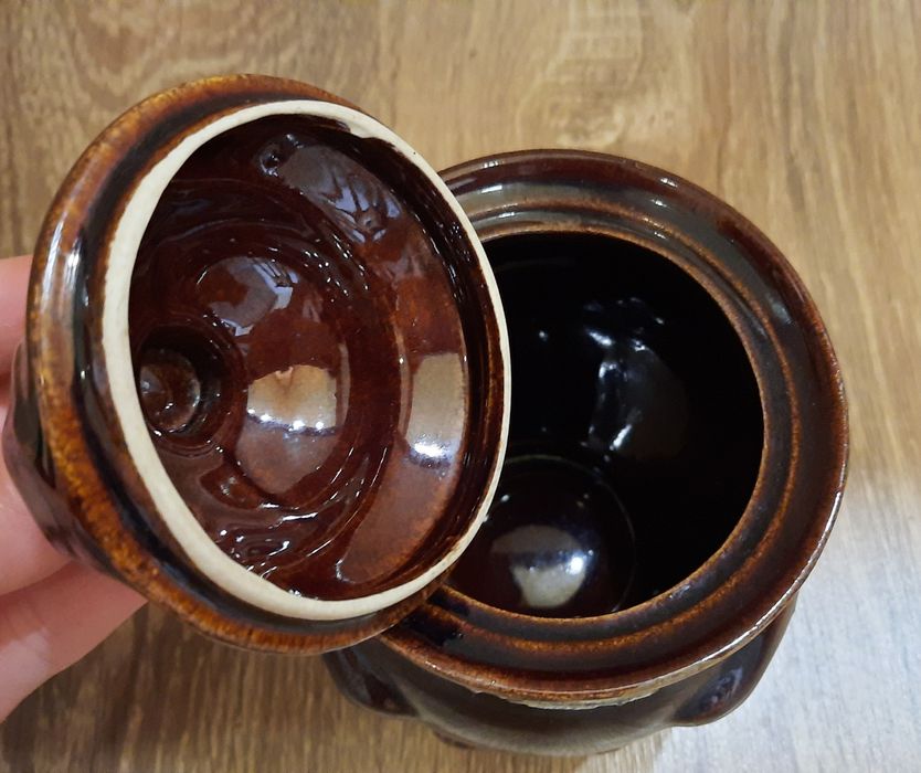 Горшочек керамический для запекания + подарок