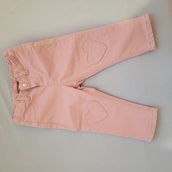 Spodnie z bawełnianą podszewką, rozm. 74, h&m