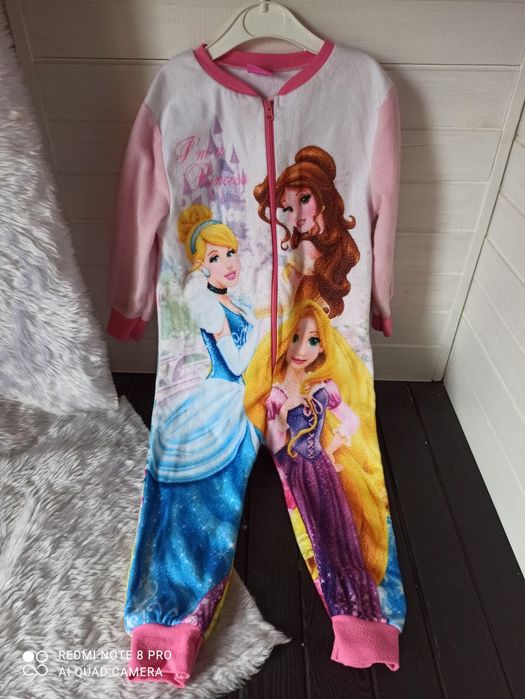 Флісовий кігурумі піжама комбінезон принцеси Дісней 2-3 роки