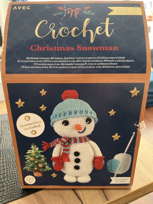 Zestaw do szydełkowania Bałwanek