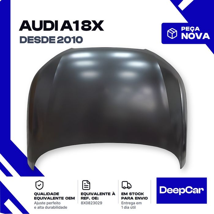 Capot Audi A1 8X 8X0823029 Frente (2010 em diante) Peça Nova