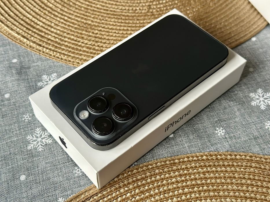 iPhone 14 Pro 128GB Black | Bez blokad | Nowa bateria | Zestaw