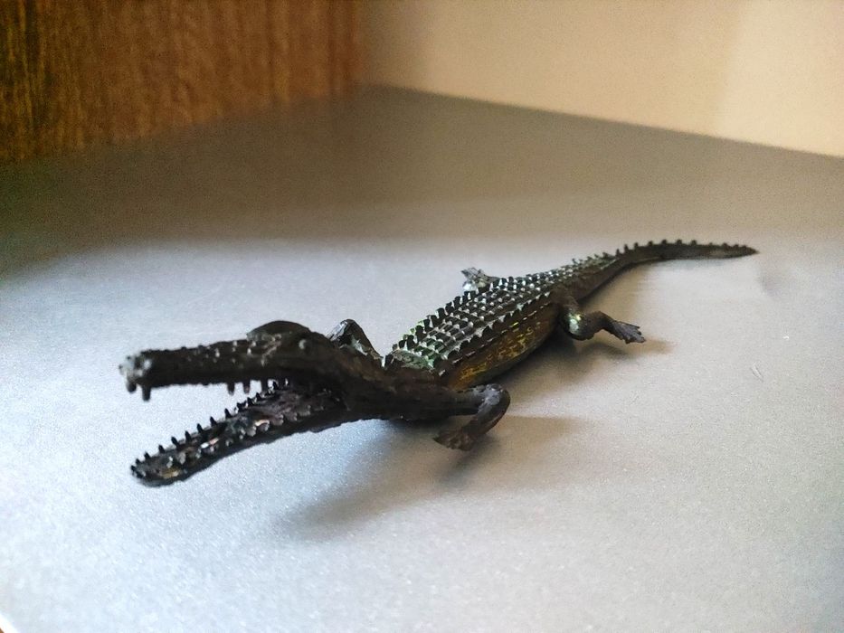 Вiнтажний гумовий крокодил 1970-тi