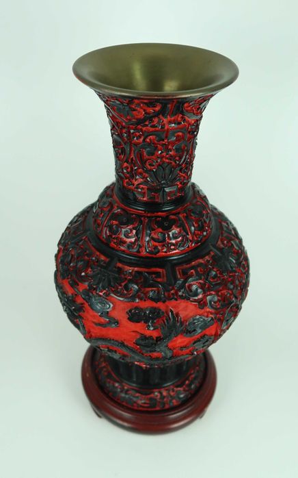 Grande jarra lacada - China - 31 cm