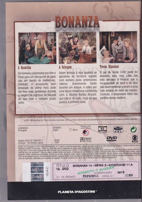 Bonanza (episódios de televisão em disco)