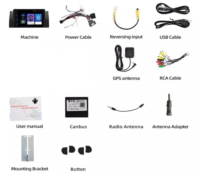Radio Android Nawigacja BMW 5 E39 E46 X5 E53 BMW 7
