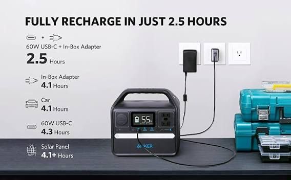 Anker 535 PowerHous 512Wh зарядная электро станция