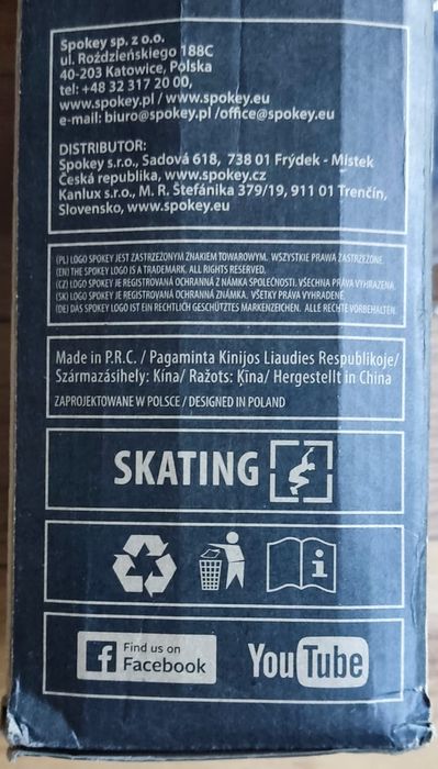 Łyżworolki Spokey Makan BK/GR czarno-zielone 40-43