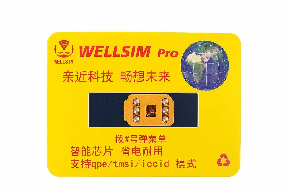 Смарт-Карта R-Sim WELLSIM PRO Для Розблокування iPhone QPE /ESIM