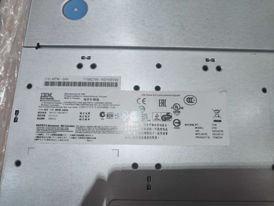 IBM System x3630 M4 2× Xeon E5-2407 96GB RAM 2×SSD 250GB