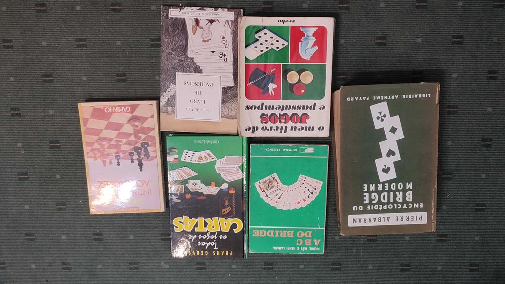 6 Livros sobre Jogos de cartas e outros