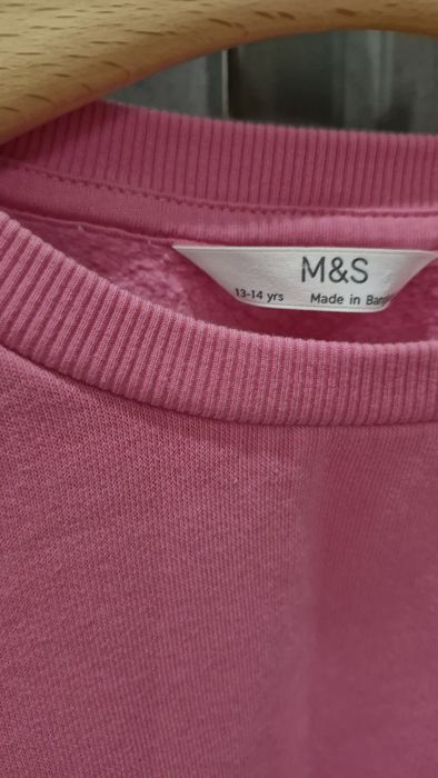 Bluza M&S  158 różowa wiosna bluzka kardigan