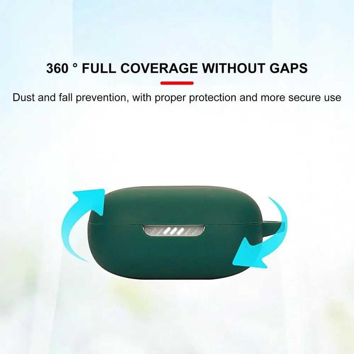 Чехол силиконовый на наушники JBL Wave Flex + карабин!