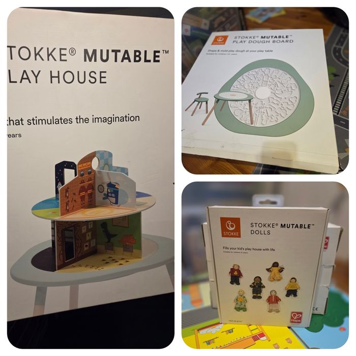 Akcesoria Stokke MuTable | Domek z figurkami + Tablica do plasteliny