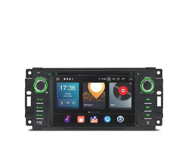AUTO RADIO GPS ANDROID 11 PARA JEEP DODGE CHRYSLER