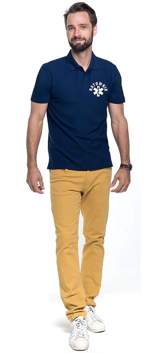 Koszulka Polo męska RATOWNIK granatowa (L)