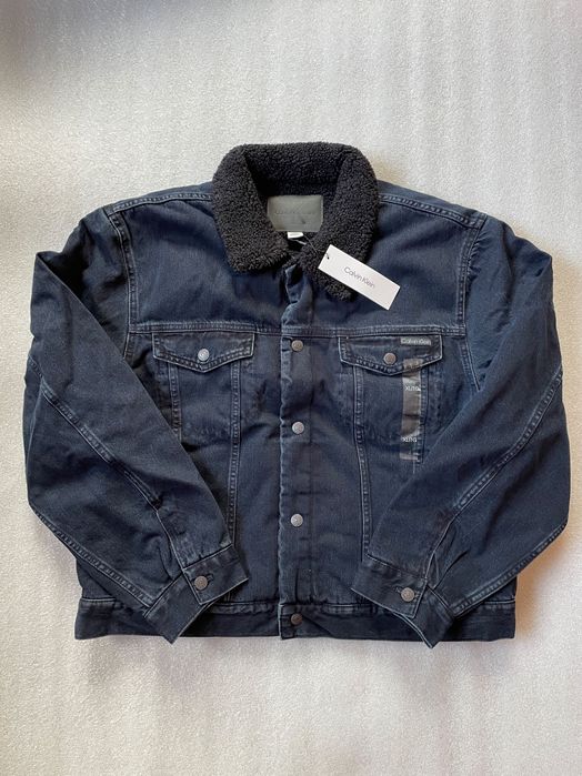 Куртка calvin klein шерпа (ck 90s Sherpa Denim Jacket)c америки m,l,xl