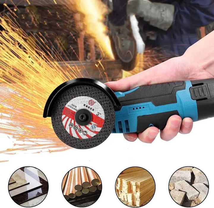 Акумуляторна міні болгарка в кейсі два аккумулятора Li-Ion 12В 2 диска