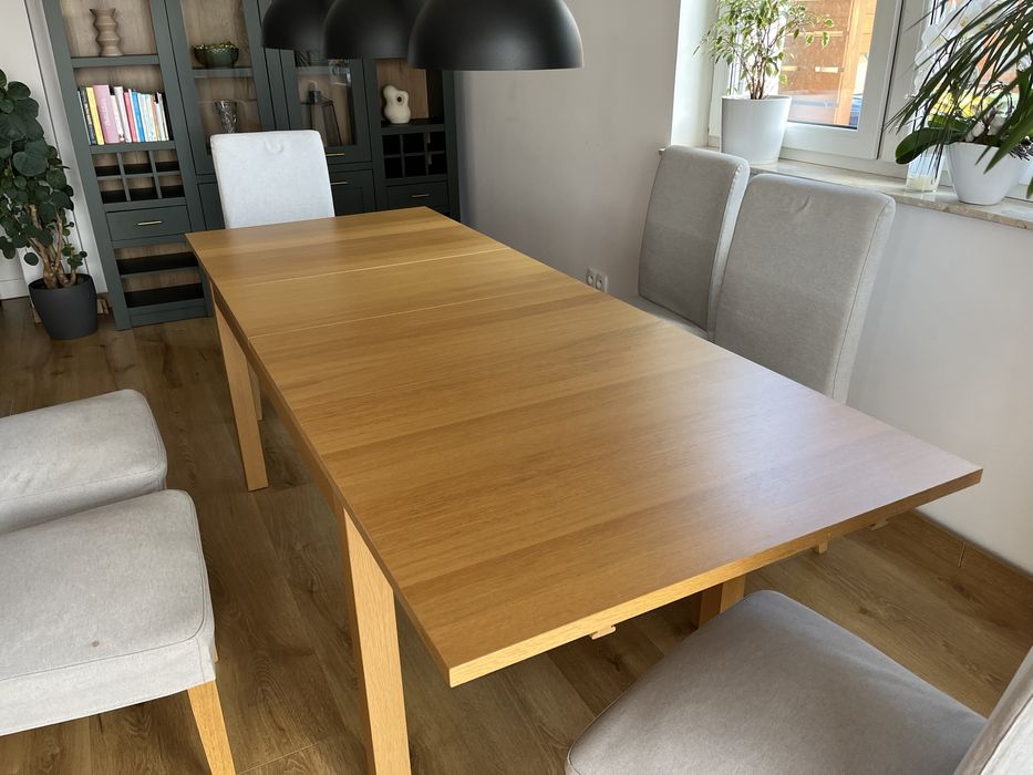 Drewniany stół rozkładany 140-220 IKEA
