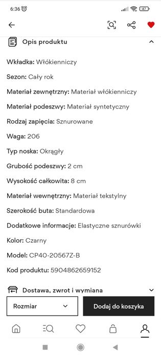Trampki czarne Nelli Blue ,r.37