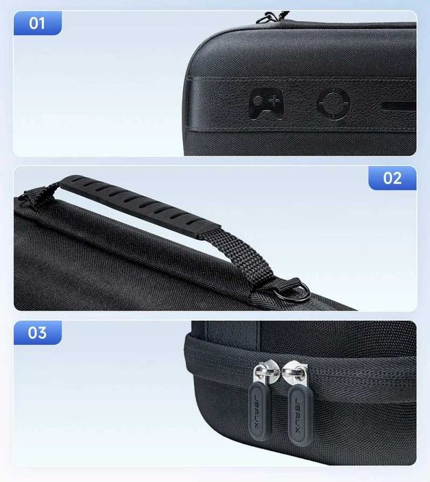 Przenośne Etui JSAUX do Nintendo Switch 2 Czarne Mega Carry Case