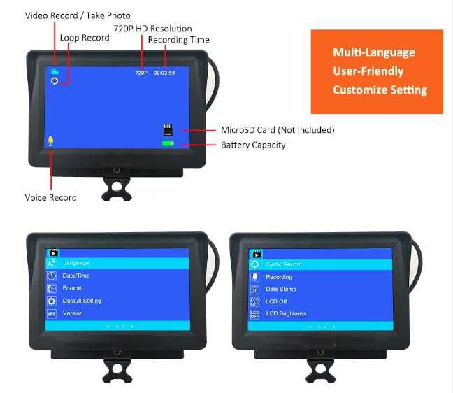 Waterproof Monocular for Telescopic Sight with Screen and Night Vision64298370779523123
