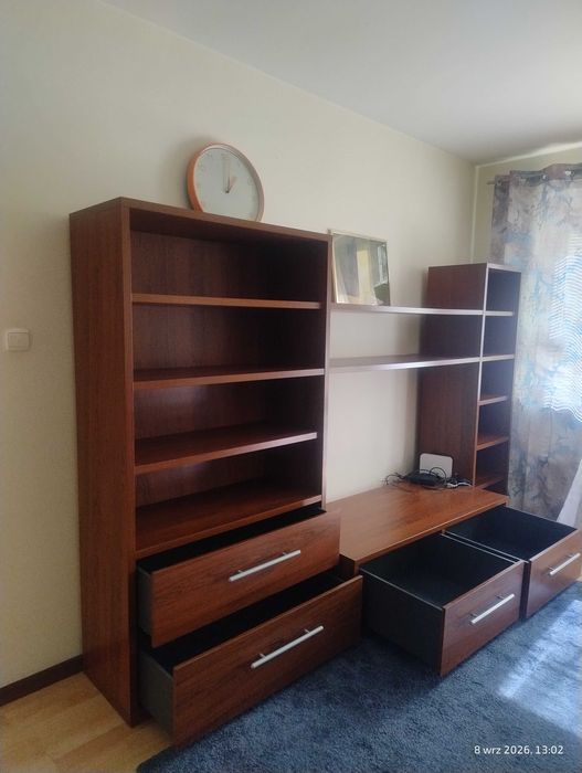 IKEA DOCENT meblościanka / regał z szafką RTV – 244 × 178 cm