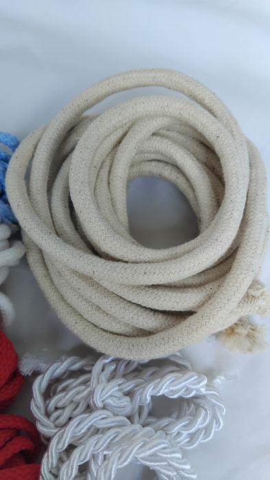 Cordões de algodão para costura e artesanato