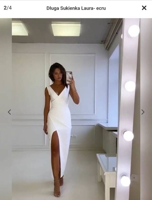 Biała suknia ślubna Laura na poprawiny/cywilny czy panieński