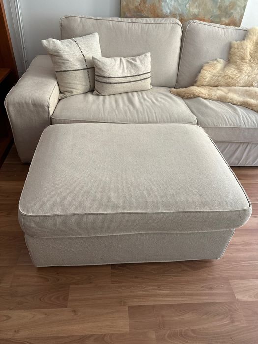 Pufe/ Repousa-pés c/arrumação Ikea Kivik