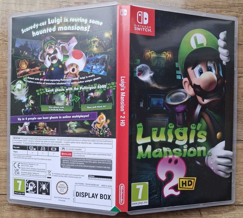 PUDEŁKO do Luigi's Mansion 2 Nintendo Switch