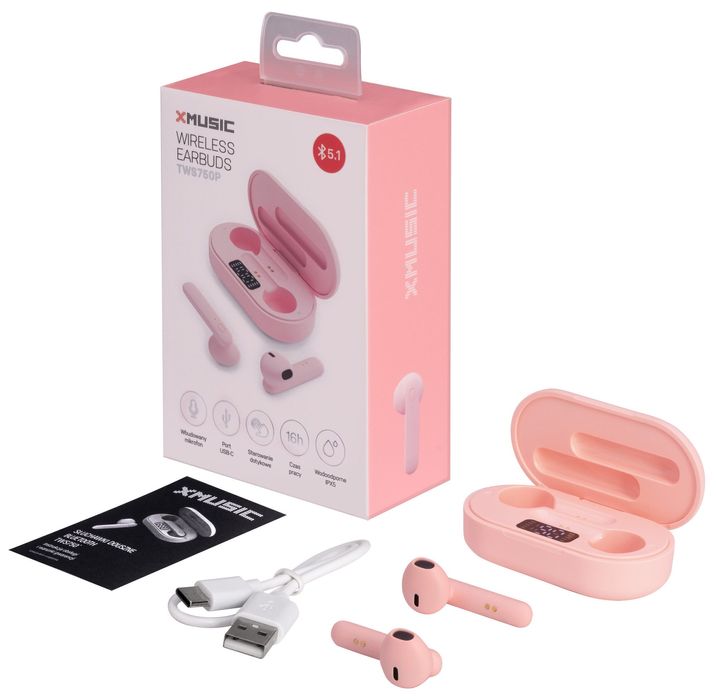 Prezent dla nastolatki!Słuchawki bezprzewodowe Wireless Earbuds TWS 750P