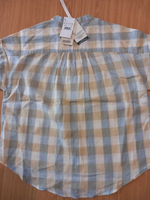 camisa de linho e algodão marca Springfield NOVA