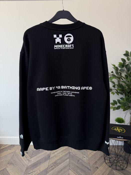 Світшот AAPE By A Bathing Ape x Minecraft logo sweatshirt оригінал