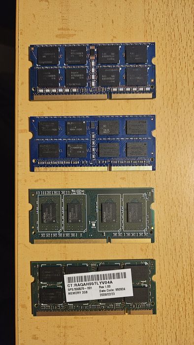 RAM variadas 4G 2 G