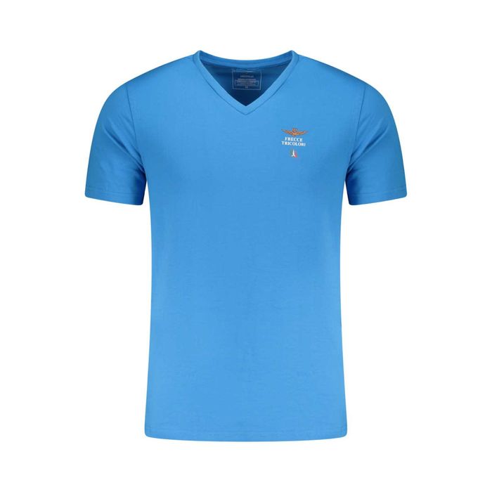 T-shirt męski AERONAUTICA MILITARE V-NECK Niebieski r M