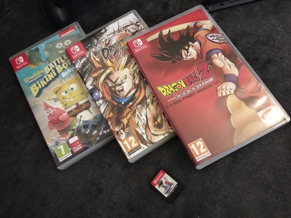 Nintendo Switch - Idealny Komplet + 4 Gry