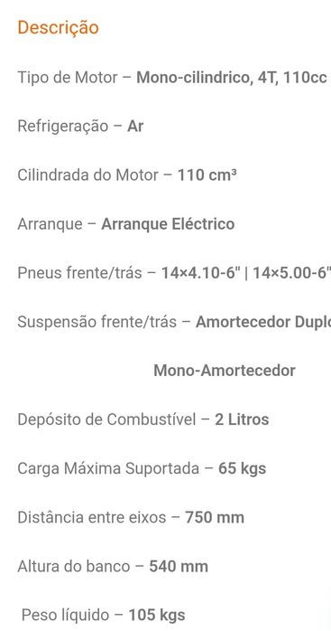 Viper  Tox 110CC / 0KM