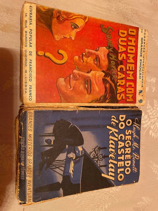 Livros raros Homem com Duas Caras, Segredo Castelo Klavelay