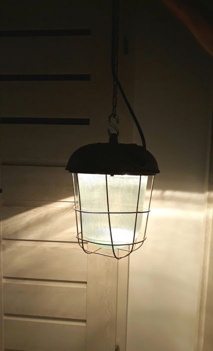Lampy PRL/ loft/żeliwne