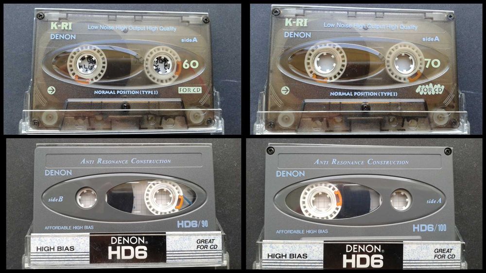 Аудиокассеты Denon HD-X, Denon RD-X, Denon HG-S, Denon HD7S