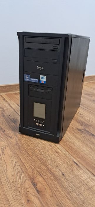 Obudowa PC ATX LOGIC CZARNA Gruba solidna blacha RETRO
