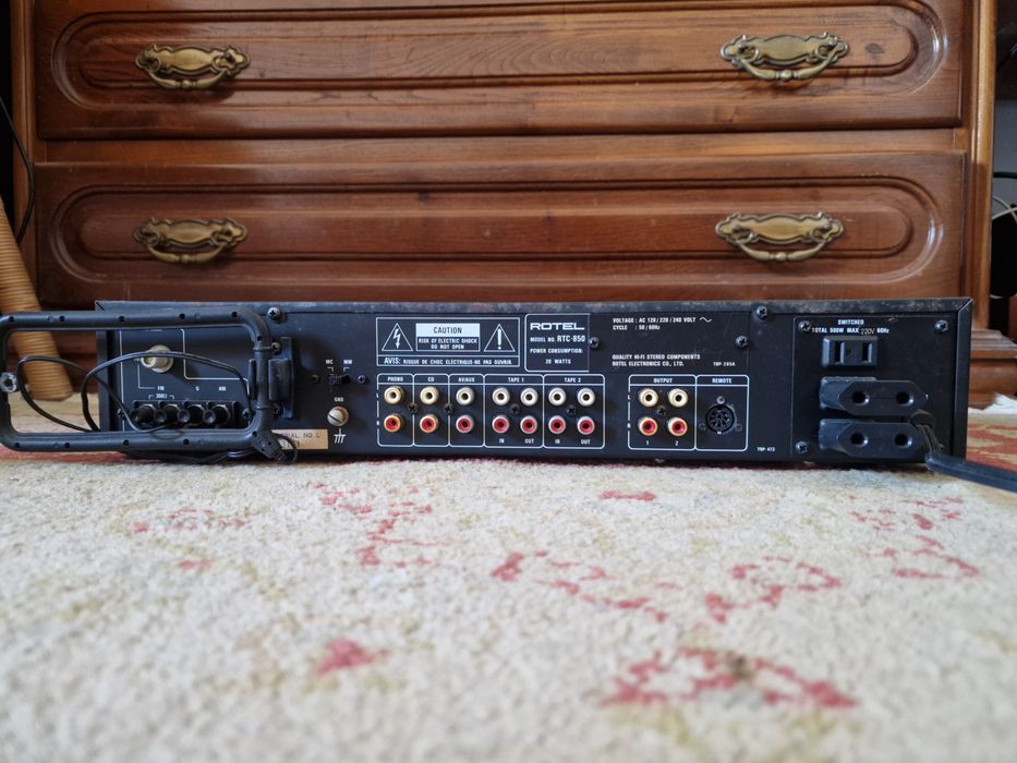 Rotel RTC850. recetor. Hifi. Player.  Troca.