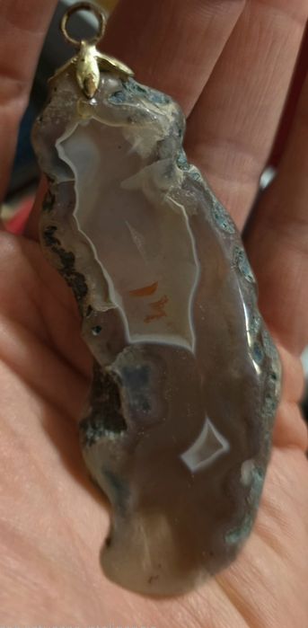 Wisior z agatem, zawieszka Agat z Rudna